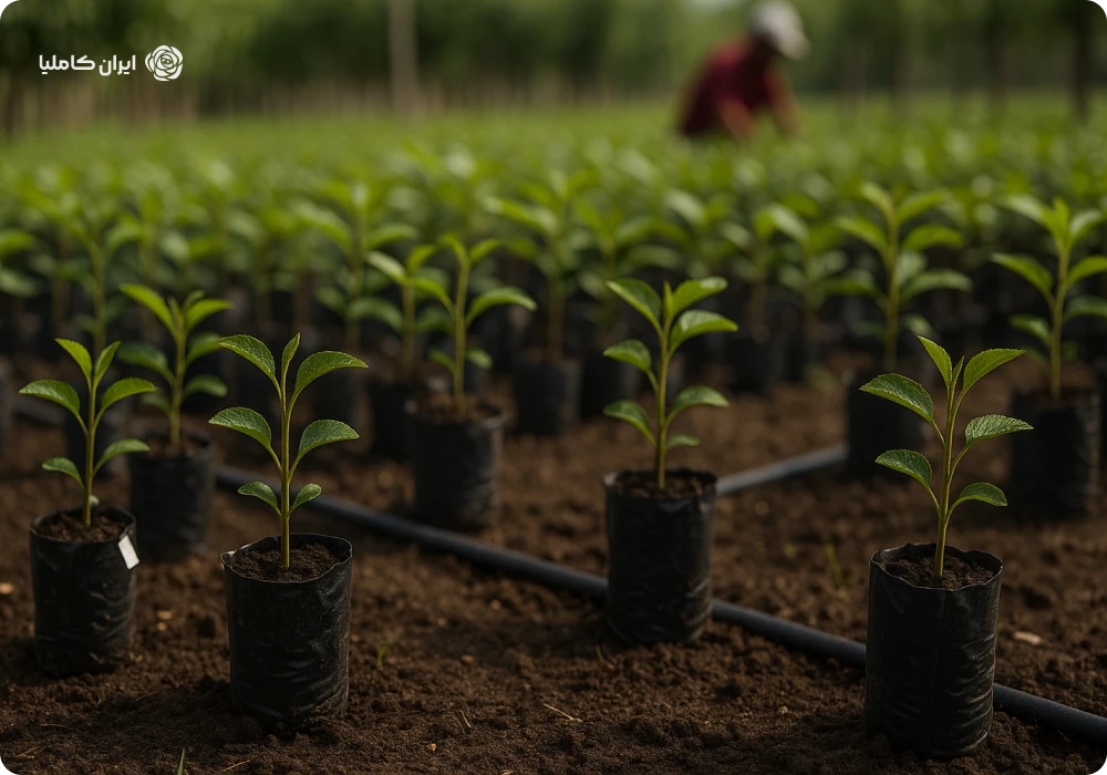 نحوه کاشت نهال پایه رویشی